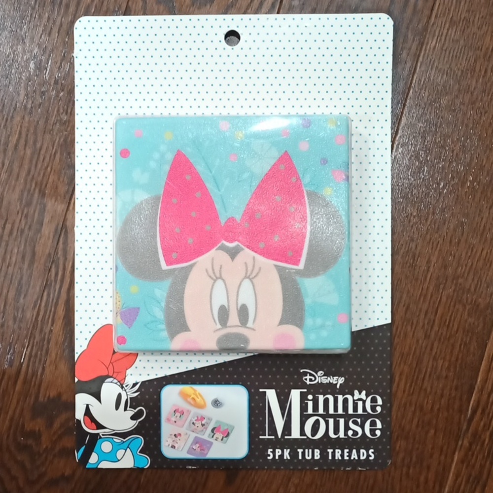 Minnie Mouse Mickey Non Slip Bath Tub Shower Treads Stickers 5 pk